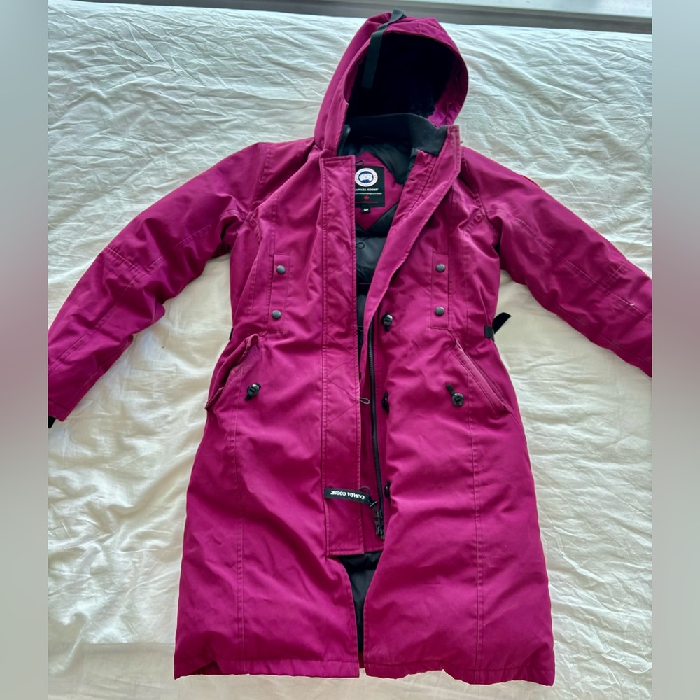Canada Goose Parka Pink Purple Winter Kensington Coat Jacket size Small